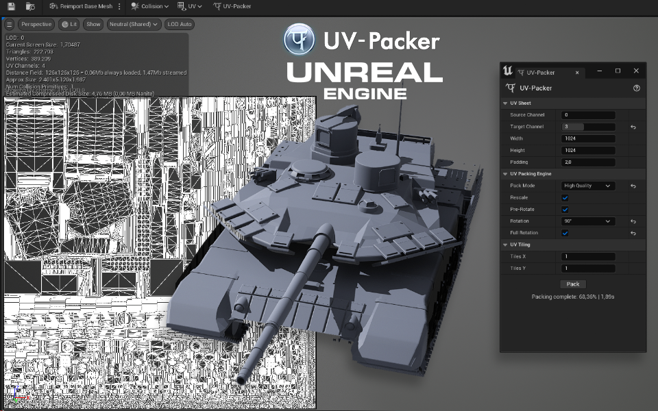 UV-Packer for Unreal Engine released
